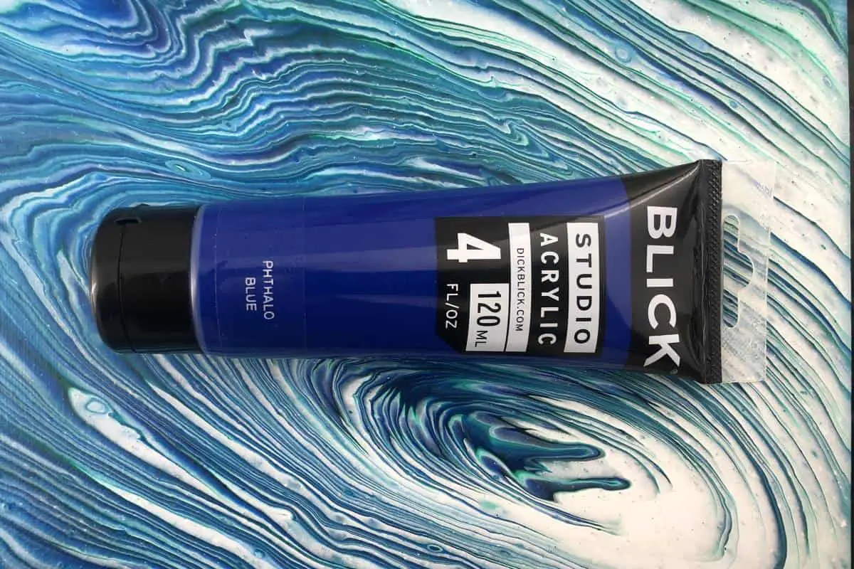 Blick Acrylic Paint Used for Pouring