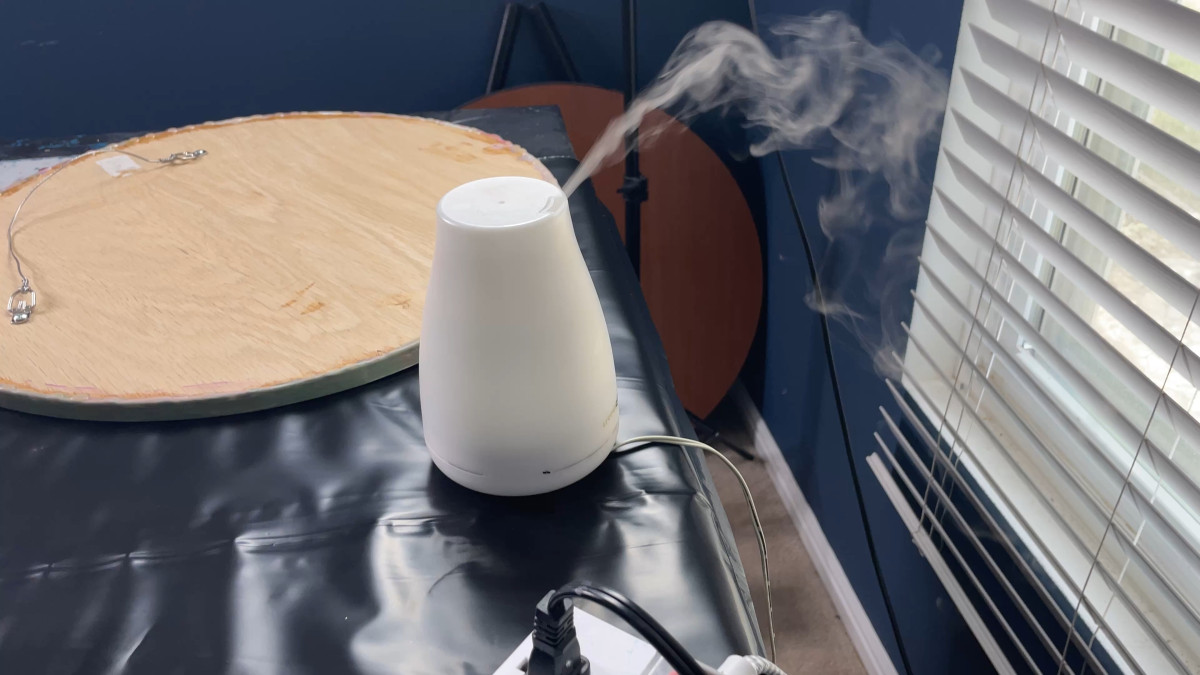 Humidifier running in studio