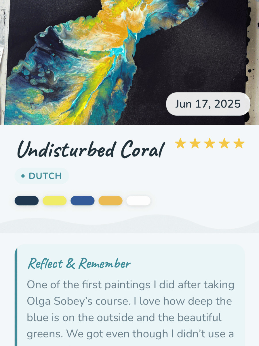 PourVault app screenshot showing a logged pour