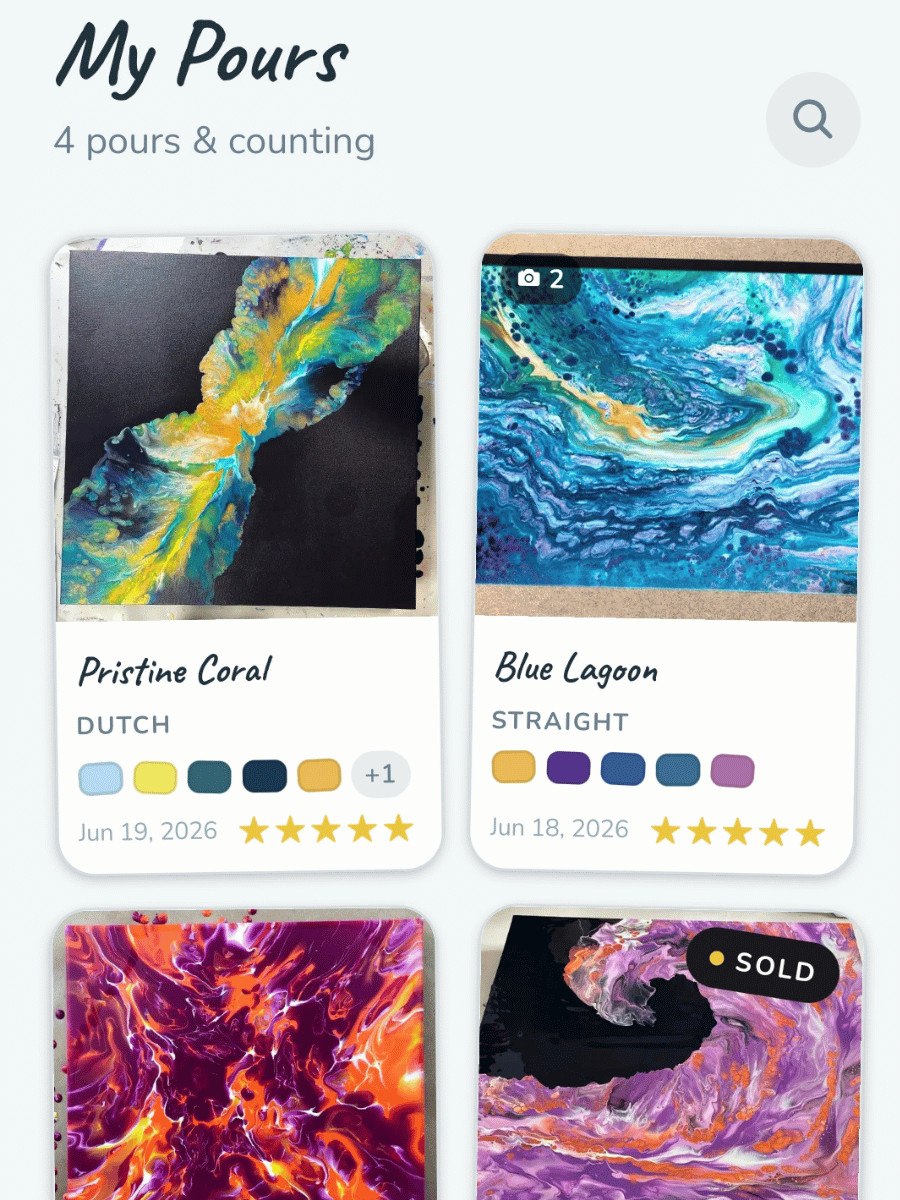 A growing library of logged pours